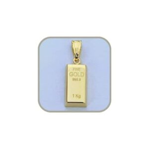 Gold Bar Pendant 14k Yellow Gold/Gold Bullion Bar/Gold Brick/Layering/NOT Gold Filled NOT Gold Plated/Gift for Her - Him/Unisex