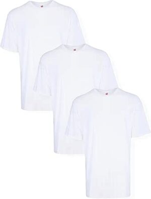 Hanes Big Men’s Tagless ComfortSoft Crew Undershirt Tall, Various Pack Size Options (3 Pack or 5 Pack)