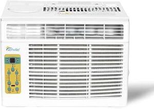 Senville 6,000 BTU Window Air Conditioner, Cools Up to 250 Sq. Ft., Easy to Use, Washable Filter