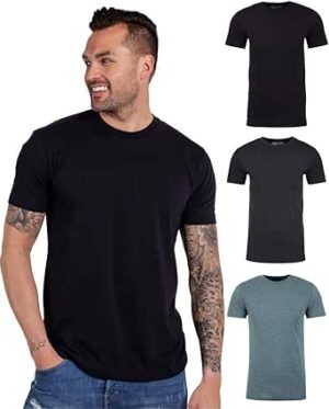 INTO THE AM Mens T Shirt - Short Sleeve Crew Neck Soft Fitted Tees S - 4XL Fresh Classic Tshirts