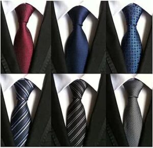 WeiShang Lot 6 PCS Classic Men's Silk Tie Necktie Woven JACQUARD Neck Ties