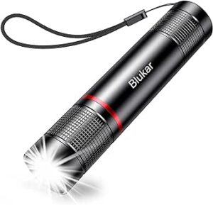 Blukar Flashlight Rechargeable, 2000L High Lumens Flashlight, Super Bright Small LED Flash Light- Zoomable, Adjustable Brightness, Long Lasting for Camping, Outdoors and Home Emergency