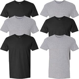 Fruit of the Loom Men's Eversoft Cotton Stay Tucked Crew T-shirt